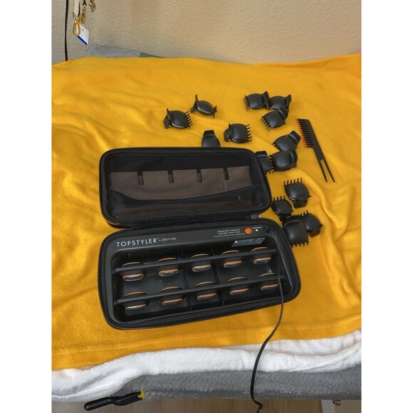 TopStyler by InStyler Heated Ceramic Styling Shells Hair Curlers Clam Pods Set - Picture 7 of 8